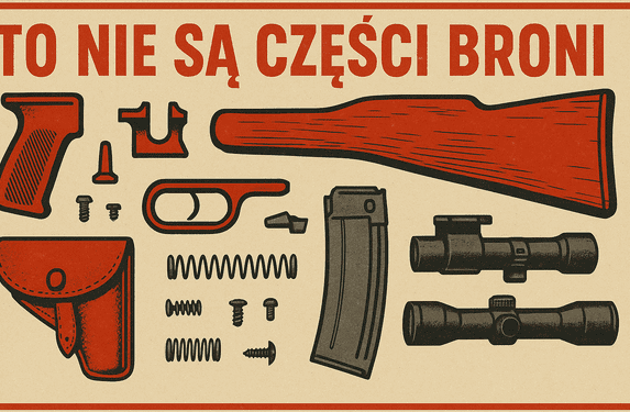 Które elementy nie są istotną częścią broni palnej?